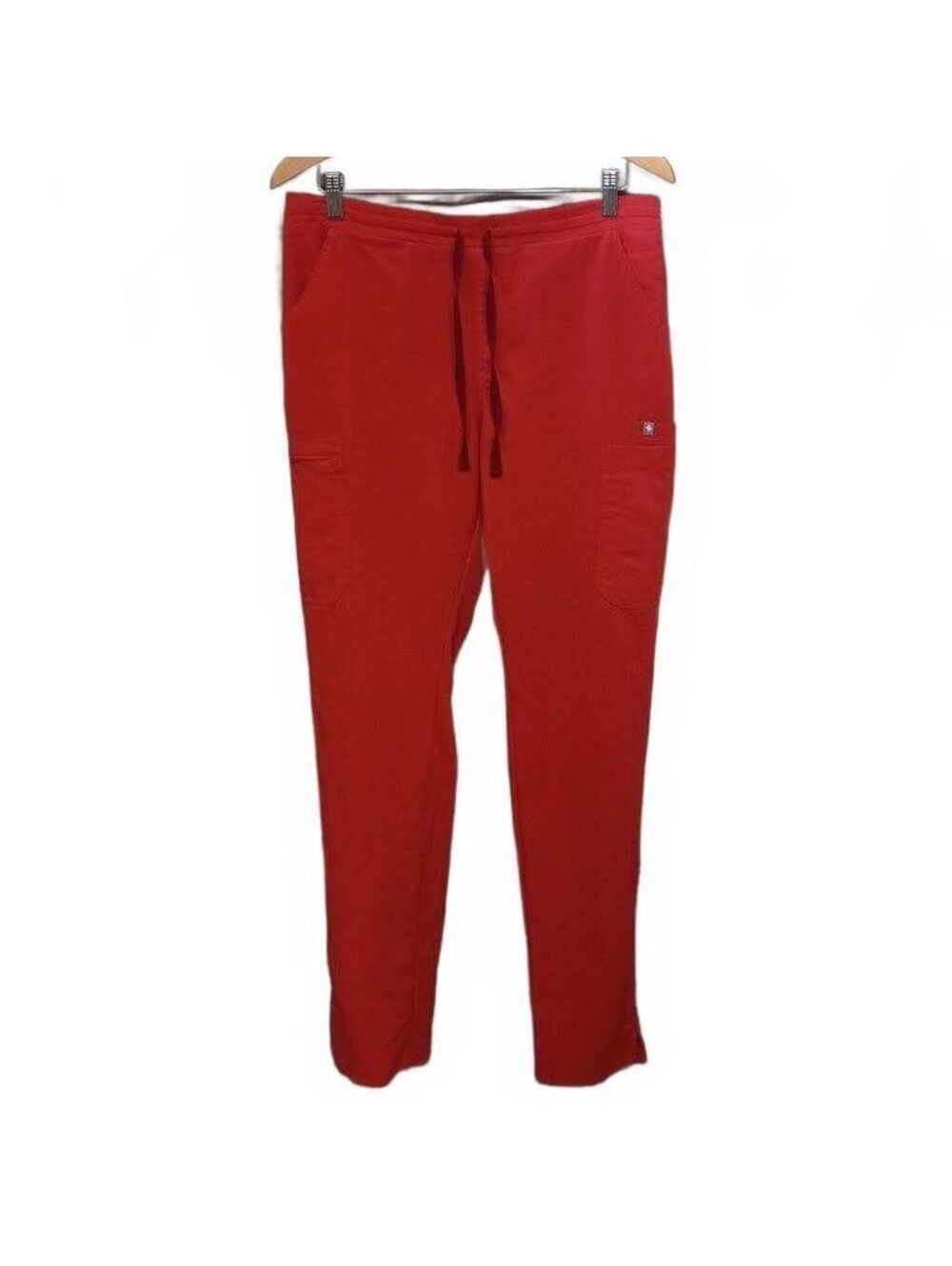FIGS Technical Collection Reddish Orange Scrub Pants Medium Tall